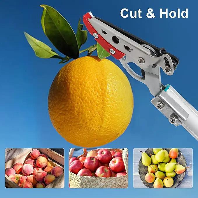 GARTOL Cut & Hold Pole Pruner, 4.2 FT Lightweight Fruit Picker with 180° Rotating Handle, SK5 Steel Blade Cuts up to 1/2 Inch, Long Reach Garden Tree Trimmer & Branch Cutter for Shrubs, Bushes, photo 5 of 6