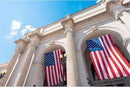 Homissor American Flag 5x8 Embroidered Stars 5x8 Foot Flags USA Heavy Duty Nylon US Outdoor Banner Sewn Stripes with 3 Brass Grommets by GreenHaven Gardens