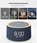 Dreamegg D1+ Sound Machine & Alarm Clock - Sound Machine for Sleep, White Noise Machine with 29 Soothing Sounds, Night Light, 0-100% Dimmable, White Noise Alarm Clock for Bedrooms Adults Baby, Blue by TinyTreasures Baby Boutique