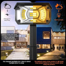 3 Brightness Modes Solar Outdoor Lights with Super Bright 40LEDs, 360 Adjustable Lighting Angle, USB Charging, Longer Working Time, Waterproof, Patio, Porch, Driveway by GreenHaven Gardens