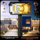 3 Brightness Modes Solar Outdoor Lights, 360 Degree Adjustable Lighting Angle with 40 LED's, Spotlights Outdoor Waterproof Auto On or Off Solar Garden Lights 8 Pack by GreenHaven Gardens
