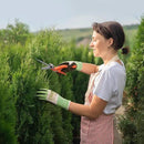 COOLJOB 3 Pairs Gardening Gloves for Women Men, 100% Recycled Polyester with Rubber Coated for Garden Patio Yard Lawn Work, Green, White & Grey, Medium Size by GreenHaven Gardens