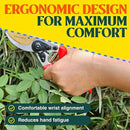 Haus & Garten EnduroPRO Ergonomic Bypass Pruners - Professional Titanium Garden Shears - Heavy Duty Hand Pruning Scissor, Tree Trimmer, Gardening Tool, Branch, Hedge, Rose, Shrub & Bush Clippers by GreenHaven Gardens