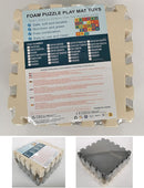 MQIAOHAM® 25 Pieces Puzzle Play Mats, Soft Baby Play Mat, Kids Interlocking Foam Floor Tiles, Toddlers Carpet Playmats G301025-101 by TinyTreasures Baby Boutique