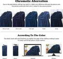NEWCOSPLAY Super Soft King Blanket Dark Navy Premium Silky Flannel Fleece 3D Clouds Stylish Jacquard Lightweight Bed Blanket All Season Use 350GSM (Dark Navy, King(90"x110")) by CozyNest Decor