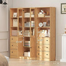 71" Tall Bookshelves Set of 3, 2 Bookcases with Drawers & 1 Bookshelf with Doors, Wooden Bookshelves Floor Standing Display Storage Shelves Home Decor Furniture for Home Office, Living Room by CozyNest Decor