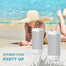 comiso X26 Bluetooth Speaker, IPX4 Waterproof Speakers 360° HD Surround Sound with Punchy Bass, Wireless Dual Pairing, 24H Playtime, Portable Speaker for Shower, Home, Outdoor, Camping, Beach-White by TinyTreasures Baby Boutique