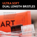 LINHART Extra Soft Toothbrush – Teeth Whitening Toothbrush with Multi Length Bristles, 4 Pack by CozyNest Decor