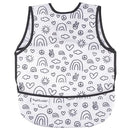 Tiny Twinkle Mess Proof Baby Bib - Waterproof & Lightweight Baby-Led Weaning Apron | 100% Recycled Polyester, Easy Clean & Machine Washable (Peace, Small 6-24 Months) by TinyTreasures Baby Boutique