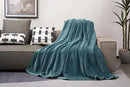 Mellowdy Extra Thick Hearty Plush Flannel Blanket (Deep Turquoise, 60x80) - 500GSM Twin Size Warm Blanket for Winter, Fall | Soft, Fluffy, Cuddly, Perfect for Bed, Oversized Throw for Couch, Sofa by CozyNest Decor
