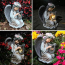 Garden Angel Decor Solar Angels Statues for Garden Waterproof Angel Sculpture Playing The Harp Solar Angels for Yard Patio Gardening Gift by CozyNest Decor
