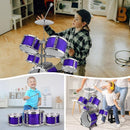 Kids Jazz Drum Set Rock Kit Toys for 3-7 Year Olds - 5 Piece Toddler Band Musical Instrument Educational Percussion Birthday Playset by TinyTreasures Baby Boutique