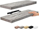 Sorbus Floating Shelves for Wall - 24" Bathroom Shelves, Wall Decor for Bedroom, Kitchen, Living Room, Home Decor & Book Storage - Mounted Floating Shelf with Invisible Brackets (Gray, 2 Pack) by CozyNest Decor
