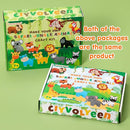 CiyvoLyeen Safari Jungle Animals Sewing Craft Kit DIY Kids Craft and Sew Set for 7 8 9 10 11 12Girls and Boys Educational Beginners Sewing Stuffed Animal Felt Plush Ornaments Set of 14 by TinyTreasures Baby Boutique