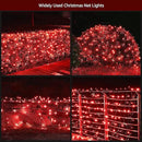 Led Christmas Net Lights Outdoor Christmas Decorations 120Led 6Ftx4Ft Connectable Waterptoof Mesh Net Lights for Trees Bushes Wedding Garden Outdoor Christmas Decorations (Red) by GreenHaven Gardens