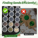 Seed Storage Box, Portable Seed Saving Box, Sturdy Seed Organizer Kit Seed Envelopes Funnel Label, Seed Container for Flower Plants Vegetable Seed, M-60 Slots by GreenHaven Gardens
