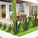 Large Tequila Rustic Sculpture, Rustic Metal Plants for Outdoor Patio Yard, Home Decor Hand Painted Agave Garden Statue, Outdoor Lawn Ornaments Yard Stakes (Dark Green - L) by CozyNest Decor