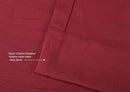 MIUCO Room Darkening Textured Blackout Curtains for Living Room 2 Panels 52x63 Inch Long Burgundy by TinyTreasures Baby Boutique