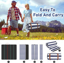 Striped Picnic Blankets 80” x 80” Extra Large Waterproof and Foldable Beach Blanket, Oversized Blue and White Outdoor Blanket for Camping, Travel, Park, Grass, Patio (Blue & White, 80" x 80") by TinyTreasures Baby Boutique