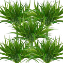 32 Pcs Artificial Grass Fake Plants 17.3in Outdoor Plants UV Resistant Faux Greenery Stems Fake Grass for Home Window Garden Office Patio Pathway Front Porch Halloween Décor Green by GreenHaven Gardens