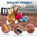 COZYLOOM 10x13 Area Rug Modern Indoor Area Rug Machine-Washable for Living Room or Bedroom Softness Foldable Mat for Easy Storage Geometric Design Non Slip Rug Stain Resistant Carpet, Brick Red by TinyTreasures Baby Boutique