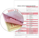 Annual Vehicle Inspection Report (30Pc Red 2+3-Ply Carbonless) by GreenHaven Gardens
