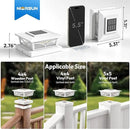 NIORSUN Solar Post Cap Lights Outdoor, 2 Modes LED, Deck Fence Post Solar Lights for 3.5x3.5 4x4 5x5 Post Caps Patio Garden Decoration, Solar Post Lights Warm White/Cool White Lighting White 12 Pack by GreenHaven Gardens