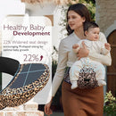 Momcozy Hip Seat Baby Carrier - Adjustable Waistband with Original 3D Belly Protector, Ergonomic Carrier with Various Pockets for Newborns & Toddlers up to 45lbs (Leopard, Large) by TinyTreasures Baby Boutique