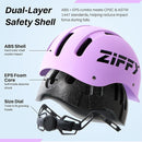 ZIFFY Kids/Toddler Bike Helmet, Adjustable, Lightweight, Safety Certified Scooter Helmet for Boys & Girls with Washable Inner Lining, 2 Sizes, 4 Colors – Fits Toddlers to Youth by TinyTreasures Baby Boutique