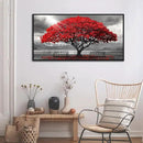 AJAZIKO Red Wall Art - Modern Framed Wall Art for Living Room - Red Tree Black and White Landscape Canvas Prints Posters & Prints for Home Office Bedroom Decorations - Large Wall Pictures 24×48IN by CozyNest Decor