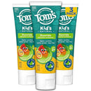 Tom's of Maine Kids Natural Toothpaste with Fluoride for Ages 2+, ADA Approved, Outrageous Orange Mango, 5.1 ounces (3 Pack) by CozyNest Decor