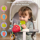 TUMAMA Hanging Toys for Baby Gym, 4 Pack Fruit Crib Stroller Baby Gym Mobile Plush Toys with Teether, Hanging Rattle Toys, Car Seat Toys for Babies 0-6 Months Boy by TinyTreasures Baby Boutique