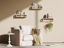 Upgraded Thick Floating Shelves - Multi-Use Wall-Mounted Bookshelves for Kids and Nursery, Ideal for Books, Toys, Spice Rack, Decor - NaturalWood by CozyNest Decor