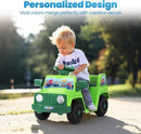 6V Toddler Ride On Car Interactive Electric Car with Horn LED Front Light Rear Storage Ocean Theme Perfect for Boys & Girls 18+ Months Safe & Fun for Little Explorers(Green Ocean) by TinyTreasures Baby Boutique