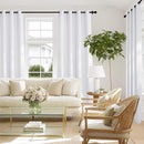 NICETOWN 100% Blackout White 120 inch Long Curtains for Living Room, Grommet Thermal Insulated Curtains Heat Blocking Window Treatments for Bedroom, W52 x L120, 2 Panels by TinyTreasures Baby Boutique