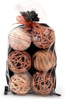 ANDALUCA Decorative Vase Filler Bag with Orbs, Balls (Rustic Copper) by CozyNest Decor