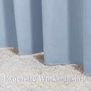 NICETOWN Vintage Blue Curtains 110 inches Long, Grommet Thermal Insulated Blackout Curtains Privacy Window Treatments Sound Reducing for Bedroom/Living Room, W66 x L110, 2 Panels by TinyTreasures Baby Boutique