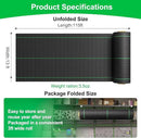 Weed Barrier Fabric for Weed Control – 13FT x 115FT with Staples, Heavy-Duty Landscape Fabric, Driveway Fabric 3.5OZ for Garden, Gravel, Pathways, Erosion Control, Construction, and Outdoor Projects by GreenHaven Gardens