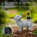Solar Garden Outdoor Statues Dog with Butterfly Solar Lantern, Lawn Decor Puppy Figurine for Patio Balcony Yard, Yard Unique Christmas Birthdays Gift for Mom Grandma by GreenHaven Gardens
