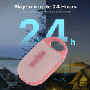 NOBIS Clip N1 Portable Bluetooth Speaker with App, Beat Mode, Up to 24H Playtime, IP68 Waterproof, BT 5.3, HD Sound, Stereo Pairing, Custom EQ, Perfect for Outdoor, Home and Adventure (Pink) by TinyTreasures Baby Boutique
