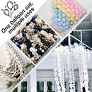 White Link Balloons, 100PCS Linking Balloons with Tail for Making Balloon Wall Arch and Chains, Pearl Quick Balloon for Wedding Birthday Baby Shower Engagement Graduation Party Decorations (6inch) by CozyNest Decor