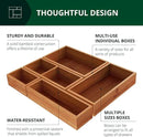 ROYAL CRAFT WOOD Premium Carbonized Bamboo Sticky Note Holder – Elegant & Durable Post-It Note Dispenser for Office Desk Organization by CozyNest Decor