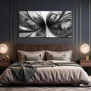 Large Abstract Canvas Wall Art Living Room Black Art Wall Decor for Office Teenage Boy Room Decor 29 x 59 Inch by CozyNest Decor