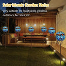 Afirst Solar Outdoor Garden Lights Decorative - Mosaic Solar Stakes Gazing Ball Waterproof Outdoor Lights Stakes for Pathway Yard Lawn Decoration(Green) by CozyNest Decor