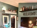 Joel's Antiques 54 Inch Wooden Floating Shelves for Wall - 54x8x2 in - Made of Natural Wood - Long Heavy Duty Wall Shelves - Made in USA NO TARIFFS - Perfect for Living Room, Kitchen - Mocha by CozyNest Decor