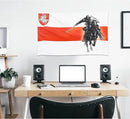 Belarus Knight Flag 3x5 Feet – Resistance Symbol with Knight On Horseback, Brass Grommets for Protests and Solidarity, Lightweight and Easy to Hang on Flagpoles, Built to Withstand Outdoor Conditions by GreenHaven Gardens