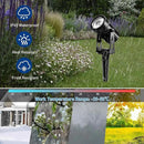 T-SUNUS Solar Landscape Spotlights, Solar Garden Spot Lights IP65 Waterproof 9.8ft Cable, 2000mAh Separated Solar Panel, Auto On/Off for Garden Driveway Pathway Pool Area (White 6000K) by GreenHaven Gardens