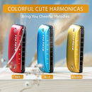 BabyFat 7 Hole Blues Mini Harmonica Set,Diatonic Harmonica with free lanyards,Gifts for Professional Players and Beginners,Easy-playing Musical Instrument(Key of G） by TinyTreasures Baby Boutique