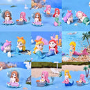 18 Pcs Miniature Mermaid Figurines,Mini Mermaid and Mini Sleeping Mermaid in Shell for Cake Decoration Home Terrarium Decoration DIY Crafts by GreenHaven Gardens