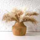 Mitt&Ditt Ceramic Flower Vase, 5.3 inch Pottery Farmhouse Rustic Vase, Handcrafted Weathered Vases, Small Flower Terracotta Vases for Home Decor, Living Room, Table, Shelf, Mantel by CozyNest Decor